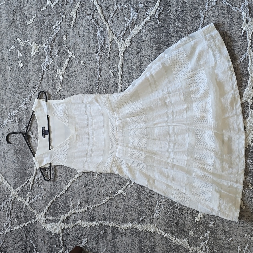 Covington little white dress in size S
